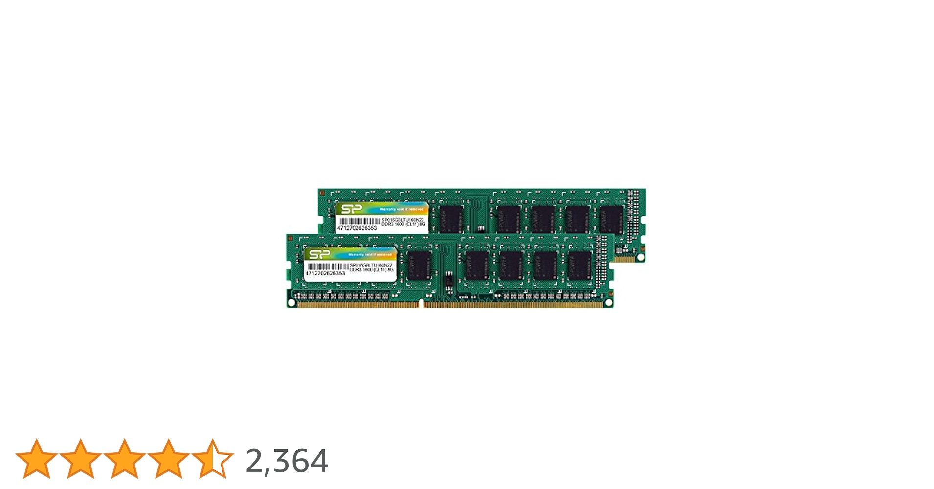 Amazon | シリコンパワー デスクトップPC用 メモリ DDR3 1600